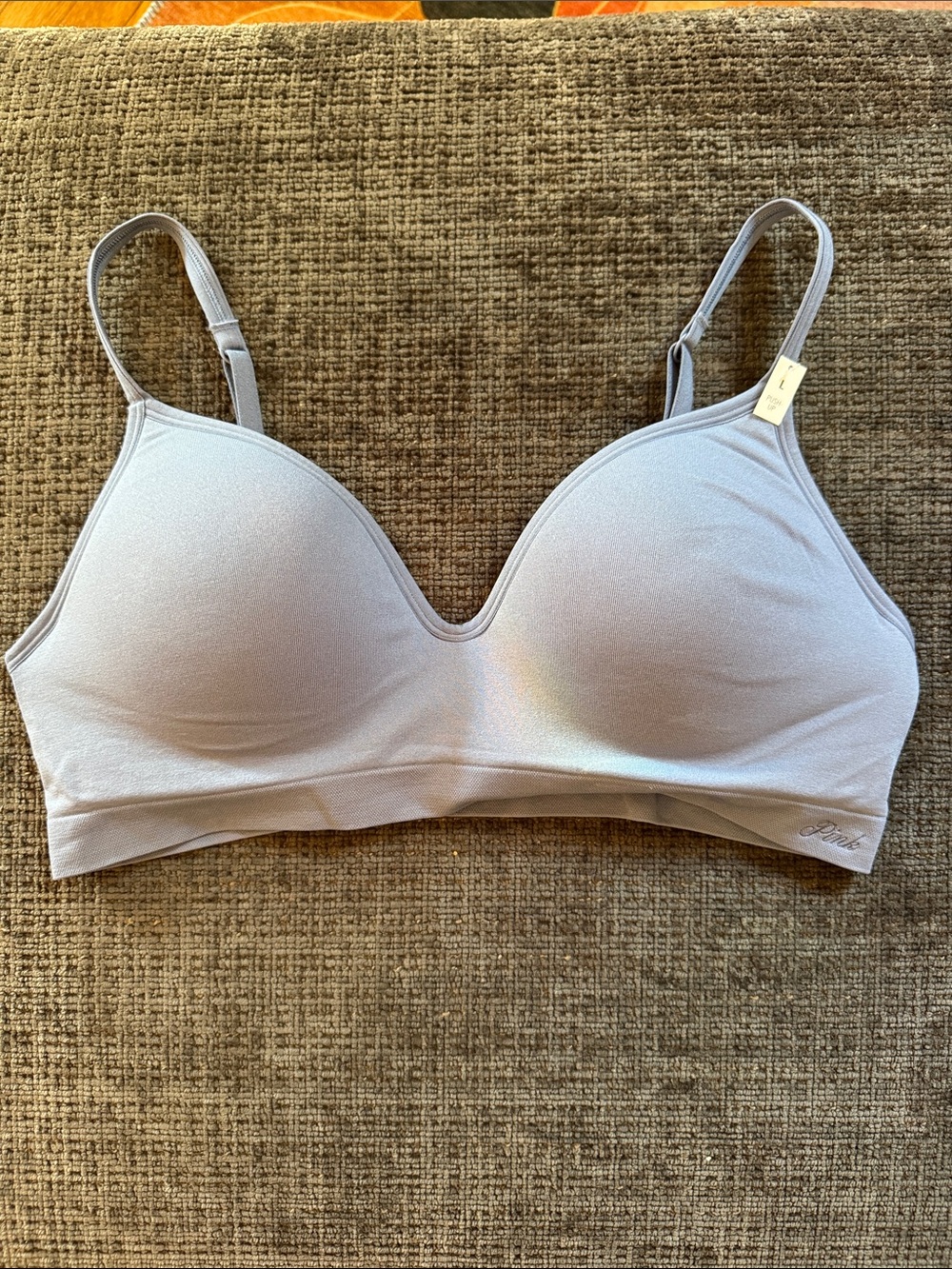 PINK Victoria's Secret Light Blue Wireless Seamless Bra